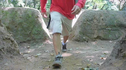 Hiking in Ruins 2 Video stock 813904