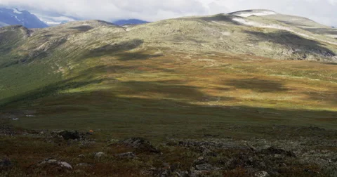 Hiking in Sarek Stock Footage 66862424