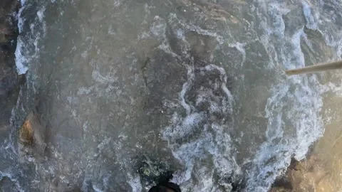 Hiking through the Beginning sections of the Upper Narrows in Zion, Zion Stock Footage 278193728