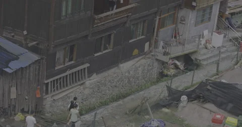 Hiking Through a quiet path Stock Footage 141388281