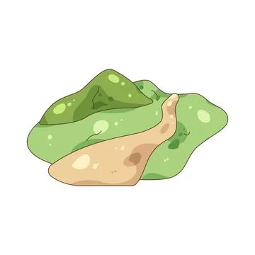 Hiking trail Illustrazione stock