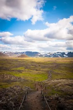 Hiking trail Stock Photos