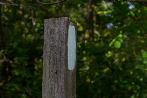 Hiking Trail Post Stock Photos