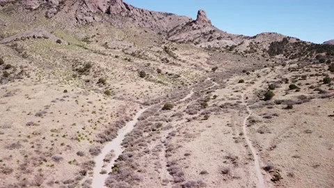 Hiking trails in Southern New Mexico Stock Footage