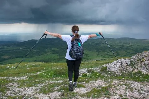 Hiking trip Stock Photos