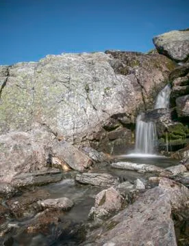 Hiking to the Trolltunga Stock Photos