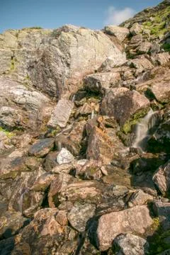 Hiking to the Trolltunga 写真素材