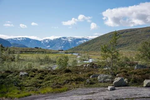 Hiking to the Trolltunga 写真素材