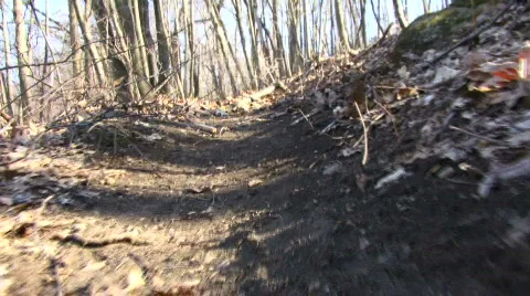 Hiking Uphill Stock Footage 114692