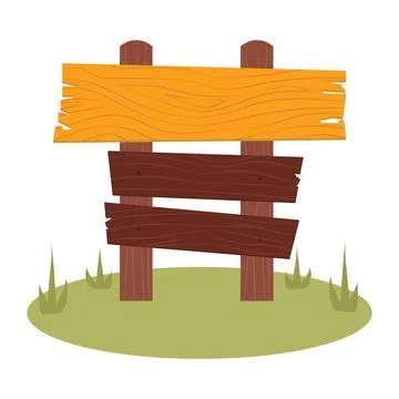 Hiking wooden pointer in flat design. Trekking signboard, camping guidepost.. Stock Illustration