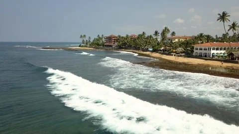 Hikkaduwa beach Video stock 97908724
