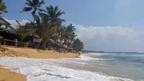 At the Hikkaduwa Beach Stock Footage 171932544