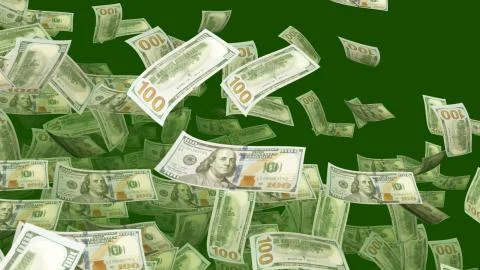 A hilarious 3d illustration of dancing Benjamin Franklin on one-hundred-dolla Stock Illustration