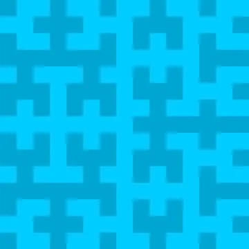 Hilbert curve fractal patterns, linear order of passage through multidimensio Stock Illustration