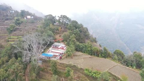 Hill area Temple. Stock Footage 170684667