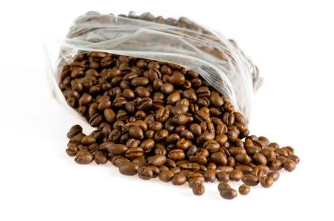 Hill of coffee grains Stock Photos