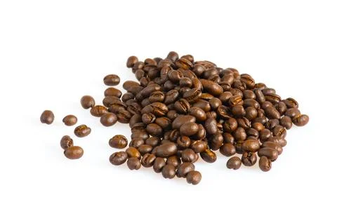 Hill of coffee grains Stock Photos