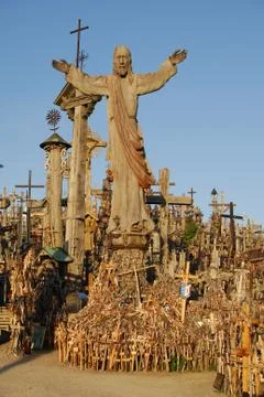 Hill of Crosses 1 Stock Photos