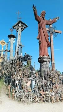 Hill of Crosses, Lithuania Stock Photos