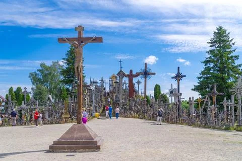Hill of crosses, Lithuania Stock Photos