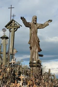Hill of crosses Fotos Stock