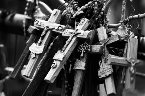 Hill of Crosses Stock Photos