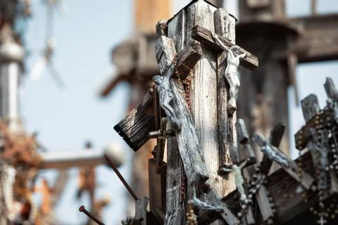 Hill of Crosses Stock Photos