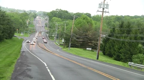 Up hill down hill Stock Footage 8558684