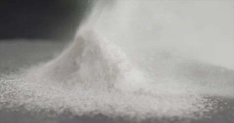 A hill of flour blowing in the frame Stock Footage 198344414