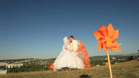 On A Hill Video stock 52689073