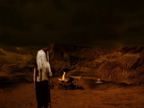 Hill of the gods Stock Footage 97838679