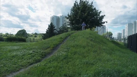 From hill to hill Stock Footage 77662642