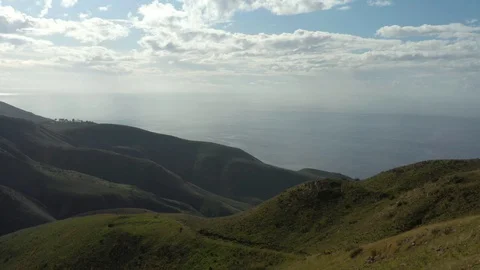 A hill by the ocean Stock Footage 127582200