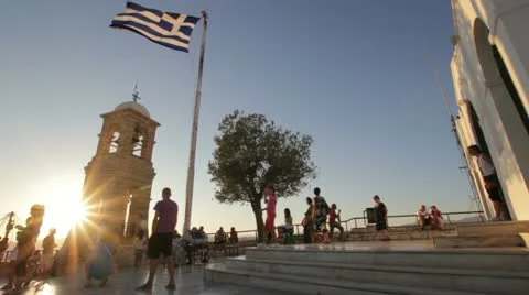 Hill panorama in Greece Video stock 12546923