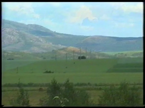 Hill Powerlines Stock Footage 340542187
