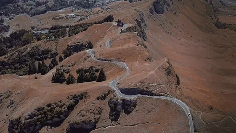 Hill road  Stock Footage 94582572