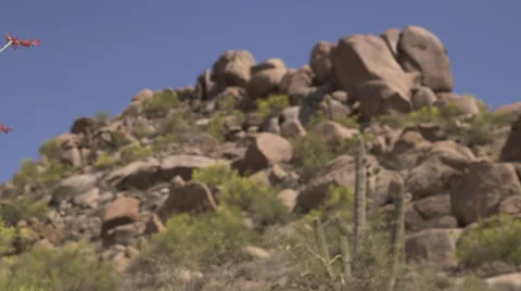 Hill of Rocks in the Desert Stock Footage 49774617