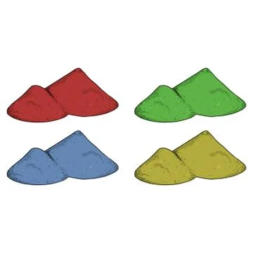 Hill of spices Stock Illustration