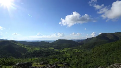 Hill station Sky and clouds time lapse Stock Footage 291390694