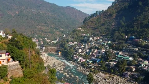 Hill station in uttrakhand Stock Footage 202075418