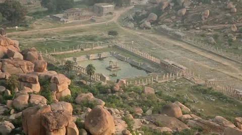 Hill top in Hampi Stock Footage 22308724