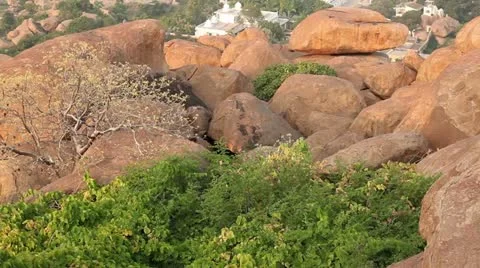 Hill top in Hampi Stock Footage 22308725