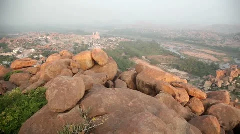 Hill top in Hampi Stock Footage 22308739