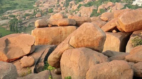 Hill top in Hampi Stock Footage 22308837