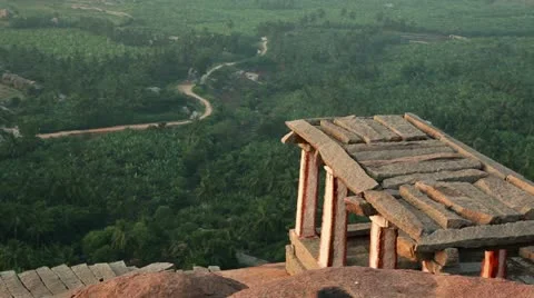 Hill top in Hampi Stock Footage 22308855