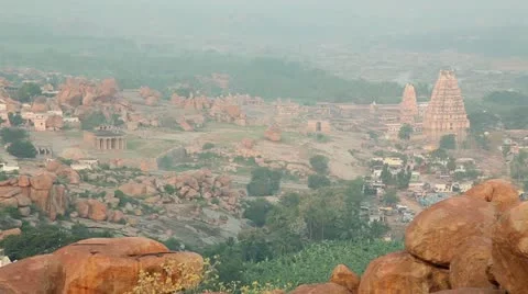 Hill top in Hampi Stock Footage 22308863