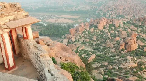 Hill top in Hampi Stock-Footage 22308885