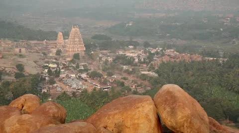 Hill top in Hampi Stock Footage 22308939