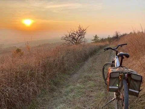 Hill trail Foto stock