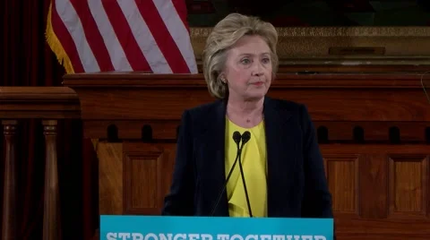 Hillary Clinton "Respect and Dignity" Stock Footage 65004730